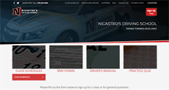 Desktop Screenshot of nicastrosdrivingschool.com